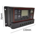 thumbnail image 4 of FLhrweasw Controlador Carga Solar 12V24V PWM Panel LCD USB Regulador Batería (30A), 4 of 9