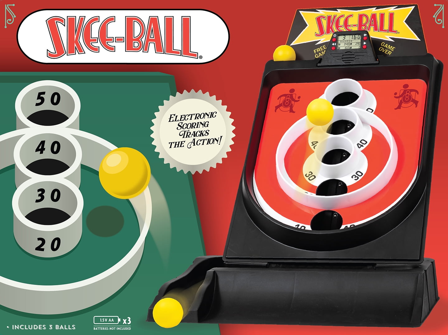 Skee Ball Original Arcade Classic Game with Electronic Scoring 18