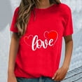 thumbnail image 2 of TRUBKH Love Shirts for Women's Valentine Tops Blouses for Women Valentine Tshirt Women's Blouse Valentines Top Women Womens Tshirts Red 2xl, 2 of 4