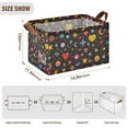 thumbnail image 7 of Yayeee Foldable Storage Basket for Shelves with Handles Waterproof Cloth Bins, Moon Pattern, 7 of 7