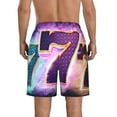 thumbnail image 3 of Bixox Men's 777 printing Casual Classic Fit Short Summer Beach Shorts, 3 of 6
