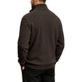 thumbnail image 5 of Guluxicc Dressy Sweatshirts for Men Quarter Zip Mock Neck Ribbed Cuffs Long Sleeve Casual Sweatshirts Fall Winter Pullover, 5 of 7