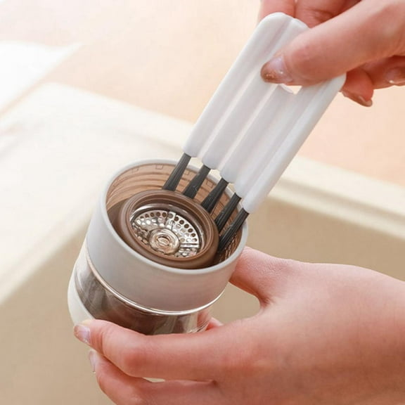 Small Cleaning Brush Multifunctional Bottle Scrubber Flexible Handle