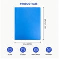 thumbnail image 4 of Plastic Folders with Pockets,9.45"x11.42" 2-Pocket Folder with Metal Fastener,Heavy Duty Durable File Folders,Waterproof Folder Perfect for Organizing and Color-Coding Documents(Green), 4 of 9