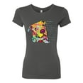 thumbnail image 3 of Colorful Pitbul | People Will Know How Large Your Soul | Dean Russo Art Animal Lover Womens Slim Fit Junior Tee, Dark Grey, X-Large, 3 of 6