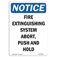 thumbnail image 1 of SignMission OS-NS-A-1218-V-12610 Panneau d'Avis OSHA 12 x 18 Po - Système d'Extinction d'Incendie, 1 of 1
