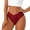 Wine, variant on Womens Swim Shorts Swimsuit Bottoms Full Coverage Dark Green Mid Rise High Leg Bikini Bottom Bathing Suit Bottoms