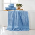 thumbnail image 3 of Everyday Home by Trident 6 Pc Bath Towel Set, 100% Cotton, Plush, Absorbent, Soft Comfort Bathroom Towels, Allure, 3 of 11