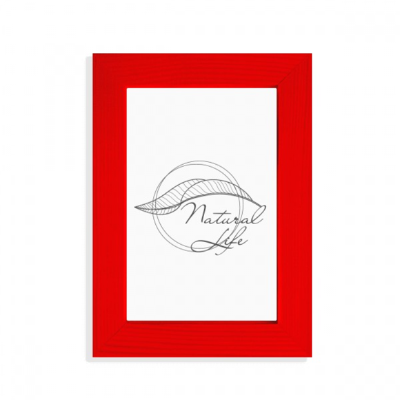 Tropical Natural Life Picture Display Art Red Photo Frame