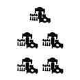 thumbnail image 2 of VONKY Full Potential Of RC Car Steering Cup For ECX 1/12 Rc RGT 136100 black 5Set, 2 of 6