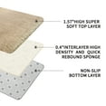 thumbnail image 3 of Solid Color Fluffy Rugs, Non-slip Soft Shaggy Floor Carpet Mats & Rugs for Room Decor, Washable Non-slip Modern Area Rug, Modern-style Decorative Carpets for Home Livingroom Bedroom, Beige, 3 of 9