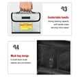 thumbnail image 4 of Bolsa De Seguridad Para Batería Ignífuga Bolsa De Almacenamiento De Batería Con Puerto De Carga Bolsa A Prueba De Explosiones De Alta Capacidad Para Batería De Dron Batería De Modelo De Coche Yuarrent HA036664-00, 4 of 6