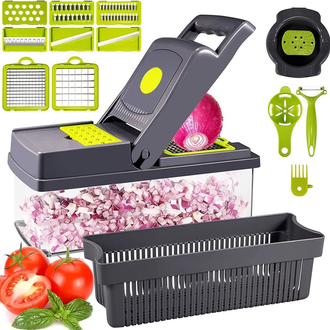 Blaward Vegetable Chopper, Multifunctional 13in1 Food Choppers Onion
