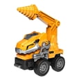 thumbnail image 3 of Modelo de Vehículo de Ingeniería, Juguete de Deformación, Coche de Guardería, Camión de Construcción, Juguete , Camión perforador amarillo, 3 of 8