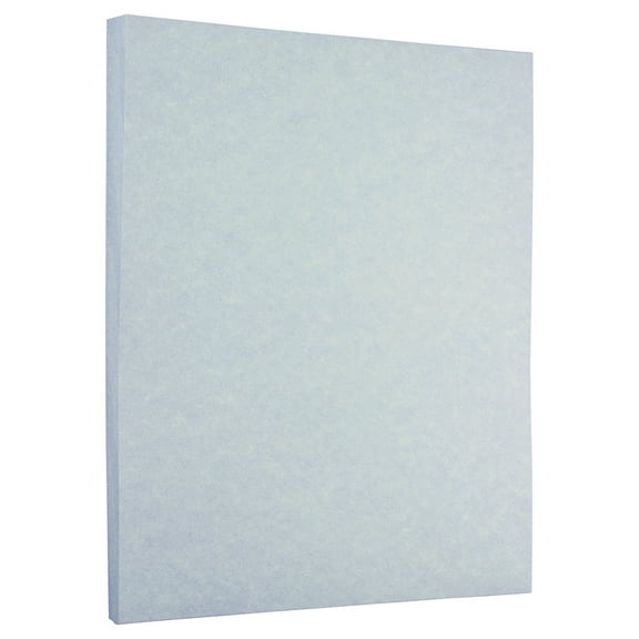JAM Paper & Envelope Parchment Paper, 8.5 x 11, 50 per Pack, 24lb Blue Recycled