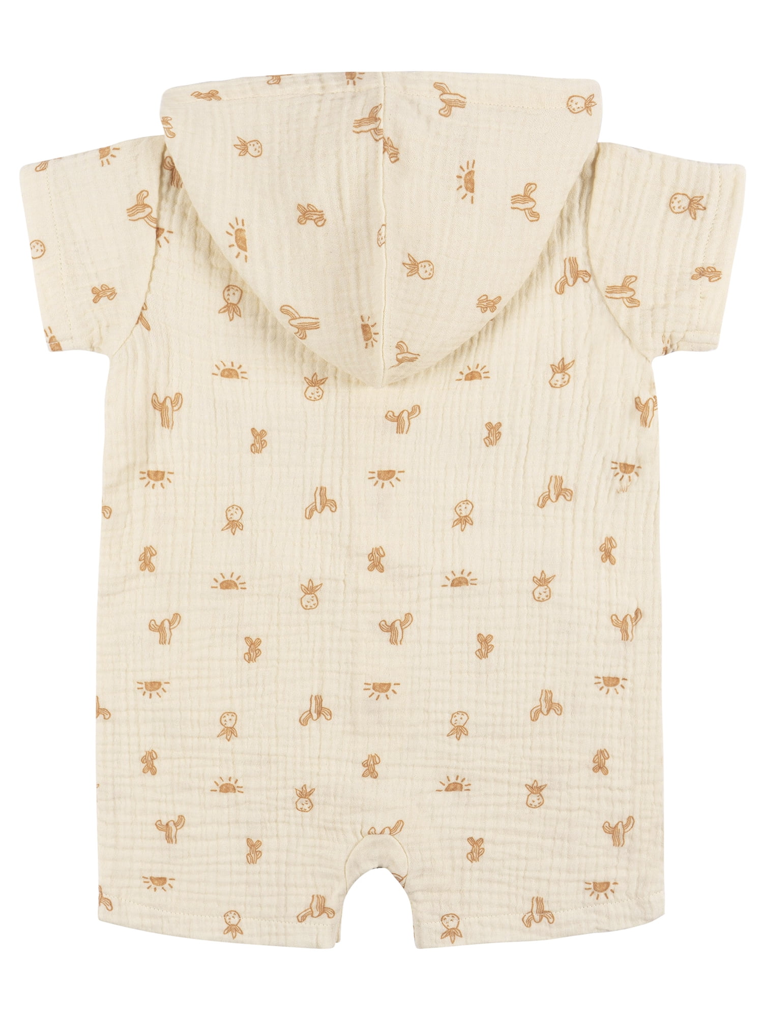 Gerber Baby Boy Short Sleeve Hooded Romper, Sizes Newborn - 24 Months
