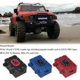 thumbnail image 2 of /10 RC Crawler Receiver Box, CNC Aluminum Scale Fuel Cell Receiver Box 60 * 40 * 26mm Fit for 1/8 1/10 RC Crawler Rigs TRX4 SCX10 PRO Capra RR10 VS4-10 Phoenix TF2 CC01 Upgrades - Black, 2 of 7