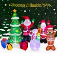 thumbnail image 5 of Inflables navideños, muñeco de nieve brillante, pingüinos, Papá Noel con decoración LED incorporada para fiesta de Navidad, patio interior y exterior, 5 of 5