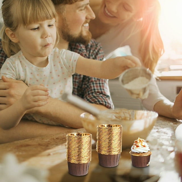 Dvkptbk Baking Paper Cup Large Flanged Cake Cups Multicolor Baking Desserts High Temperature Cake Cups Home & Garden