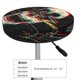 thumbnail image 4 of Disketp Glitch Screaming Skull Funda Redonda para Taburete, Funda de Cojín para Silla de Bar Suave y Elástica-13 inch, 4 of 7