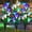 6 PACK, variant on Outdoor Solar Lights Decorative LED Flowers - Pack of 4 Solar Lilies Patio Décor Purple & White Solar Powered Garden Decoration Lights -Backyard Lighting – Waterproof Lily Flower