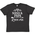 thumbnail image 3 of Inktastic Nana Papa Love Me Grandkids Youth T-Shirt, 3 of 5