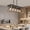 Natural, variant on Vellahome Five-lamp farmhouse-style chandelier, black solid metal ceiling light, suitable for lighting in dining rooms and country-style kitchen islands, height adjustable,white.