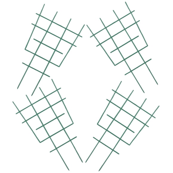 PENIKOKO 4Pcs Plastic Garden Trellis Green Lattice Design Support Plant Growth For Peas
