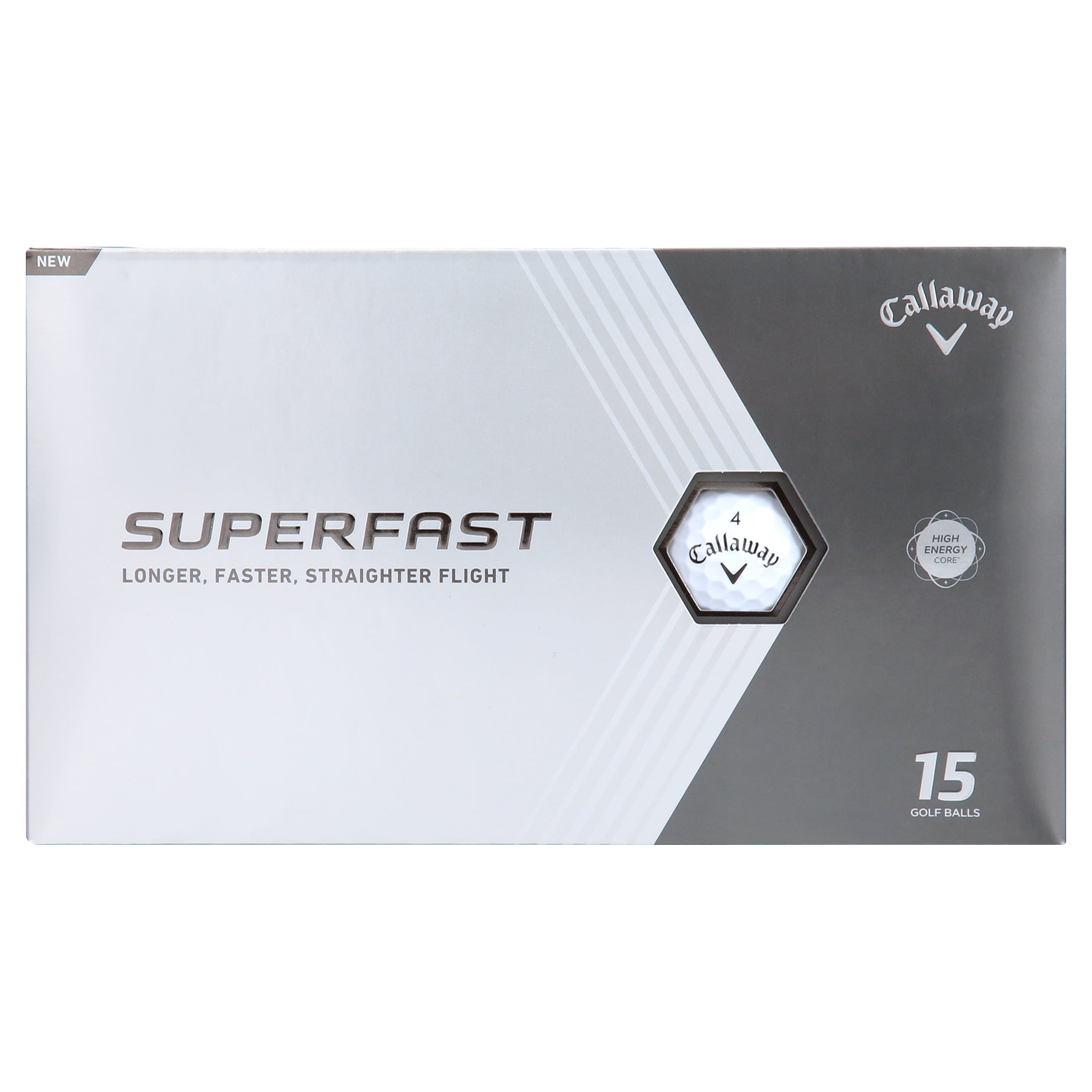 (2 pack) Callaway Golf Superfast 2022 Golf Balls, White, 15 Pack