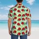 thumbnail image 4 of Balery Red Ladybugs And Leaf Camisas hawaianas de manga corta para hombre, camisas playeras de corte holgado, camisas de vacaciones con botones,XX-Large, 4 of 7