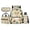 Donut Hamster Print, variant on Uorisanigo Floral Koala School Backpack for Kids Boys 4 Pieces Bookbag Rucksack with Water Bottle Holder Bag Lunch Box Pencil Holder for Youth Primary School Students