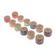 thumbnail image 1 of 12 piezas de cinta de tela de arpillera para decoraciones de banquete de boda, doble color Sunnimix Cinta de arpillera de seda natural, 1 of 8