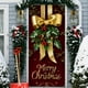 thumbnail image 1 of Linnome Christmas Door Decoration Kit - Santa Claus Themed Hanging Cloth with Border Stickers for Festive Entryways, 1 of 6