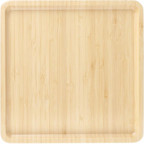Square Bamboo Serving Tray - 9x9 - Vertical Tray