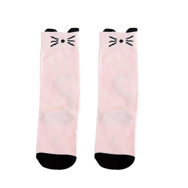 Bebé Niños Niñas Animales Medias De La Alta Calcetines Hasta La Rodilla Medias Y Ratón De Color Rosa Sunnimix Calcetines del bebé