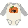 thumbnail image 3 of Inktastic Halloween Pumpkin Funny Bat Boys or Girls Long Sleeve Baby Bodysuit, 3 of 5