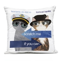 Stupell Industries Scratch Me If You Can Outdoor Printed Pillow design by Angie Rozelaar, 18 x 7 x 18