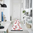 thumbnail image 4 of Yayeee Runner Rug for Bedroom 2'x6' Machine Washable Hallway Non Slip Mat, Santa Hats Pattern, 4 of 8