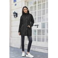 thumbnail image 3 of Zeagoo Rain Jacket for Women Waterproof Raincoat with Hood Lightweight Lined Windbreaker Travel Jacket, 3 of 6