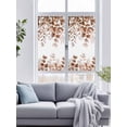thumbnail image 4 of Non-Adhesive Static Cling Window Tint, Coffee Eucalyptus Window Privacy Film Frosted, Spring Summer Farmhouse Leaves Watercolor Insulated Windows Frosted Films for Living room, 35.4 x 78.7 Inches, 4 of 9