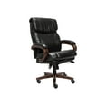 thumbnail image 2 of La-Z-Boy Big and Tall Trafford Executive Office Chair Black Bonded Leather, 2 of 12