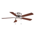 thumbnail image 1 of Ventilador De Techo Hugger Ii 52" Níquel Cepillado Con Led, 1 of 3