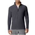 thumbnail image 4 of SeCaotees Quarter Zip Pullover Shirts for Men Long Sleeve Stand Collar Lightweight Loose Fit Casual Athletic Sports Daily Tops Dark Gray,M, 4 of 5