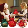 thumbnail image 1 of Bolsa de Terciopelo de Navidad Ganfancp Bolsillo Caja de Caramelos de Navidad Bolsa de Tela de Navidad, 1 of 5