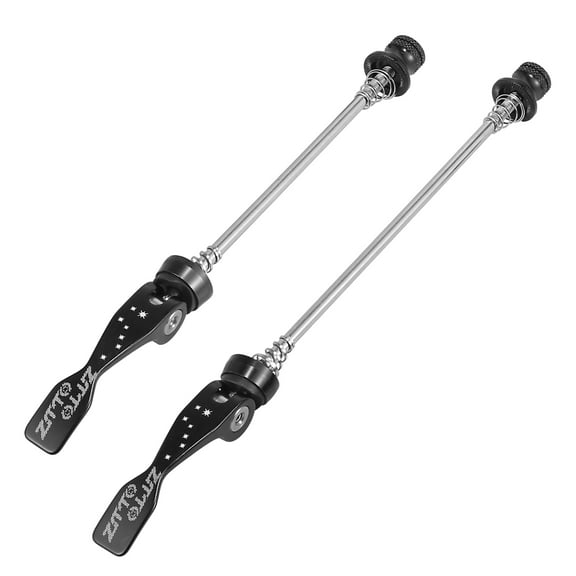 2pcs Mountain Bike Wheel Front Rear Quick Release Lever Skewer Axle Wheel Hub Black