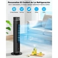 thumbnail image 2 of YKSLZ Ventiladores de Torre 40 Pulgadas, 9 m/s, Ventiladore Oscilantes 90°, Ventilador torre silencioso 4 Modos 3 Velocidades, Temporizador 12H, Pantalla LED para Temperatura Negro, 2 of 5