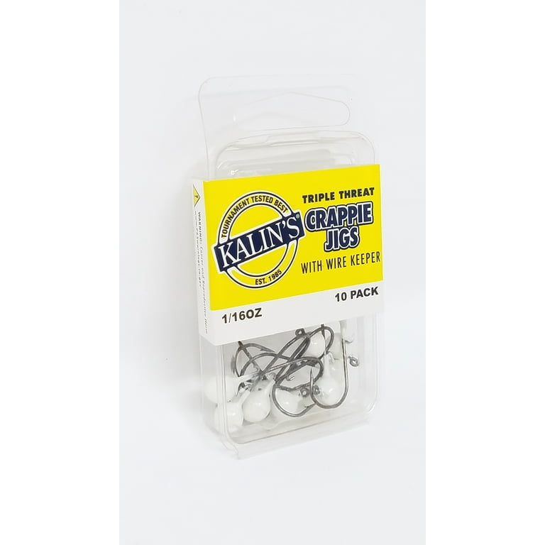 Kalin's Freshwater Triple Threat Soft Plastics Fishing Jig, White