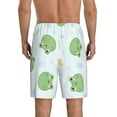 thumbnail image 3 of Kdxio Kawaii Frogs Print Mens Sleep Shorts Bottoms Soft Comfy Pajama Wear Pants with Drawstring Pockets, 3 of 7