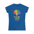 thumbnail image 4 of It's OK to Be Gay Genderqueer Pride Day Rainbow Lesbian Gay Womens Shirts, 4 of 8