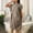 Gray, variant on Robes for Women Coral Fleece Fluffy Knee Length Bathrobe for Women House Brown Women's Robe